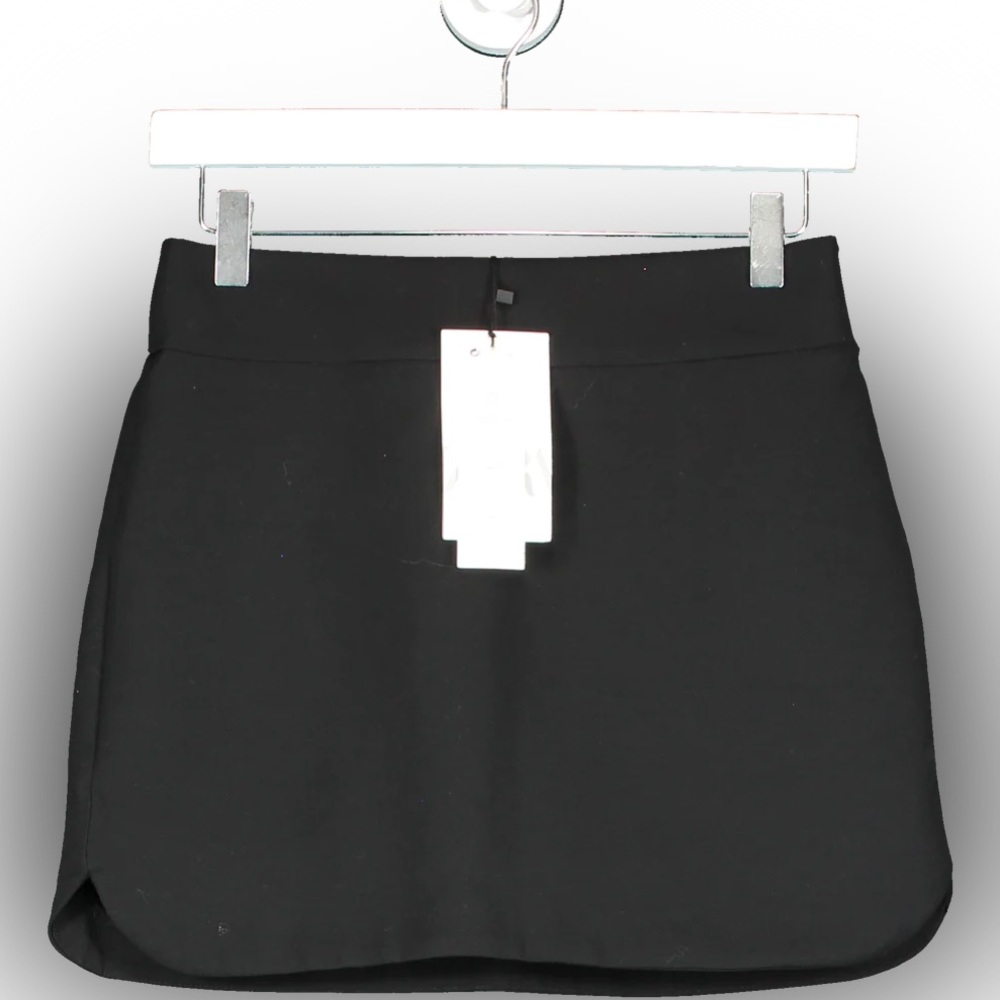 Zara Black Tailored Mini Skirt
